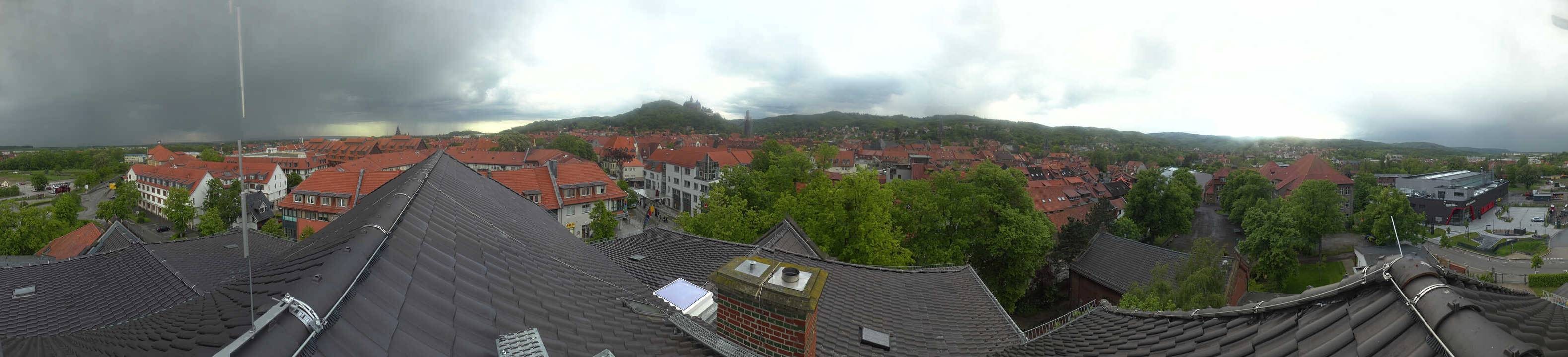 Archiv Foto Webcam Wernigerode - Bick über die Altstadt