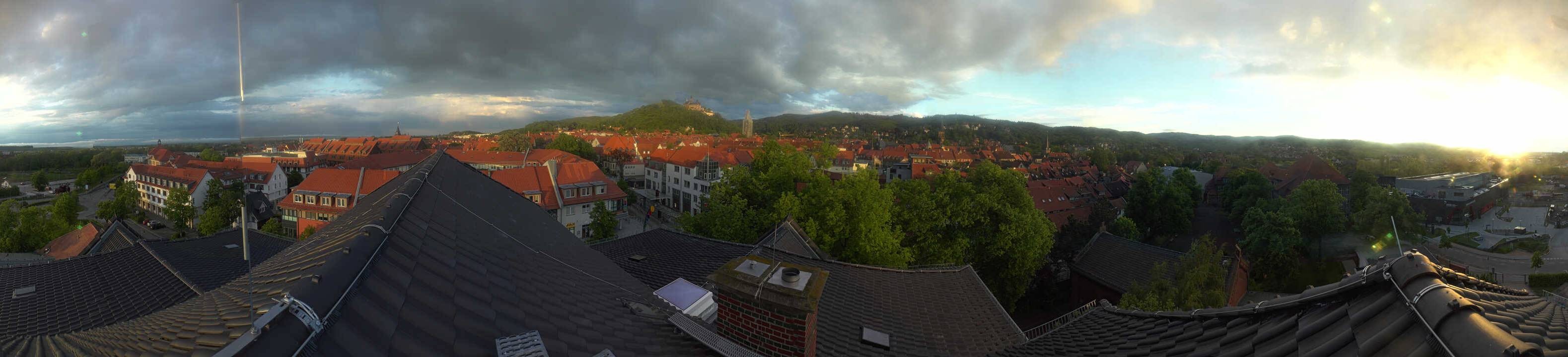 Archiv Foto Webcam Wernigerode - Bick über die Altstadt