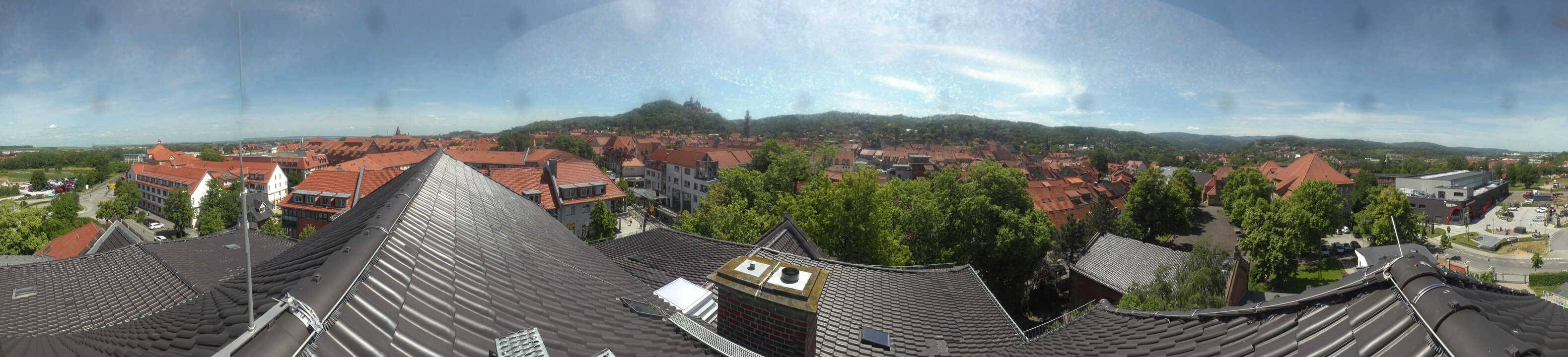 Archiv Foto Webcam Wernigerode - Bick über die Altstadt