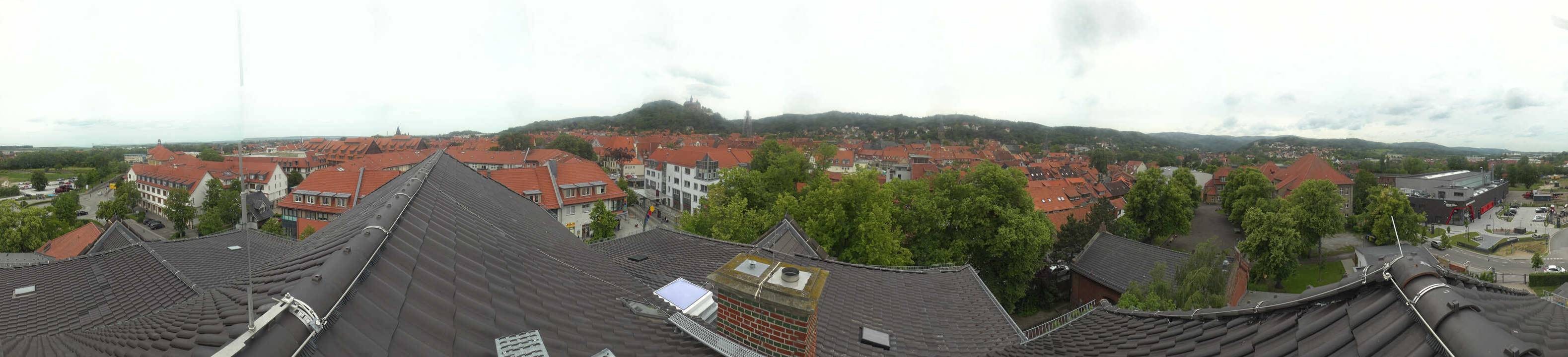 Archiv Foto Webcam Wernigerode - Bick über die Altstadt