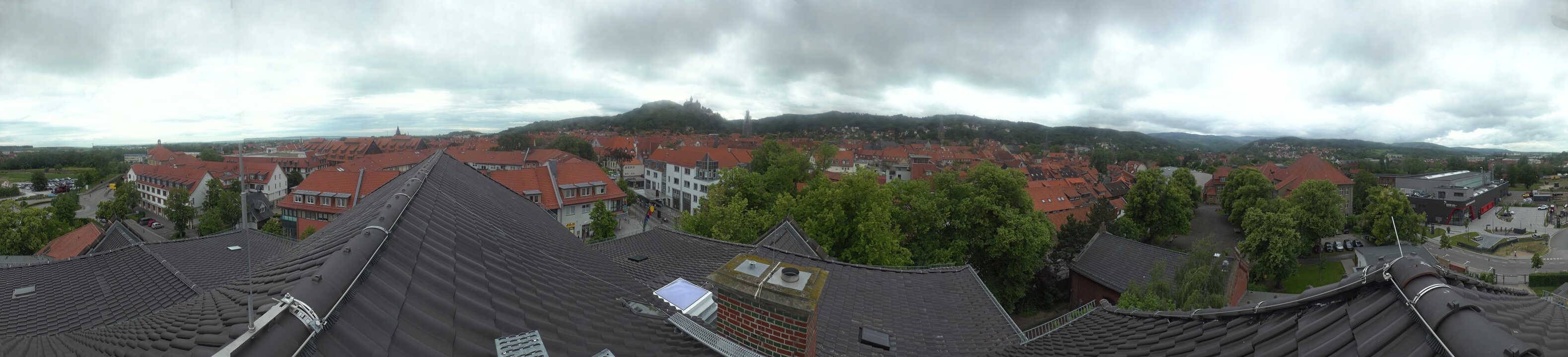 Archiv Foto Webcam Wernigerode - Bick über die Altstadt