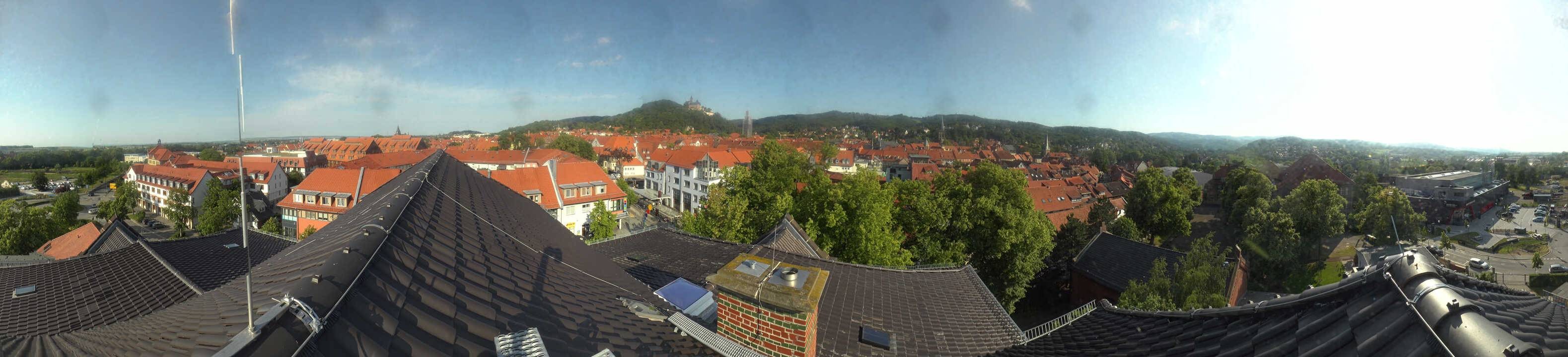 Archiv Foto Webcam Wernigerode - Bick über die Altstadt