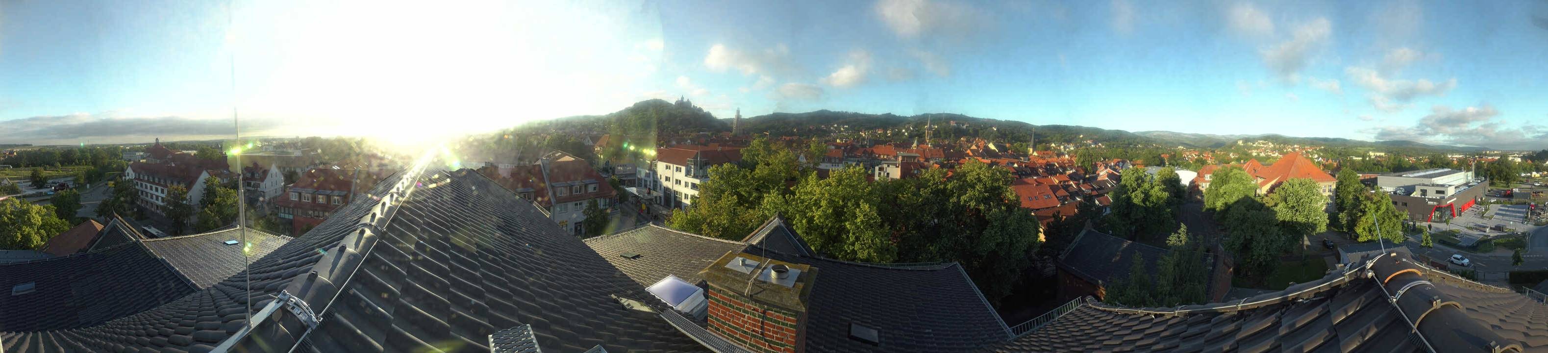 Archiv Foto Webcam Wernigerode - Bick über die Altstadt