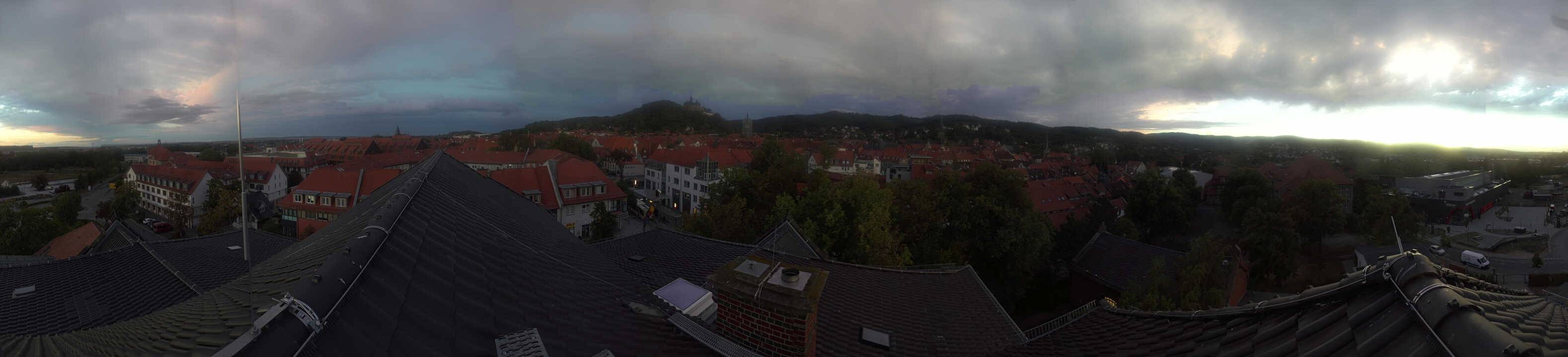 Archiv Foto Webcam Wernigerode - Bick über die Altstadt