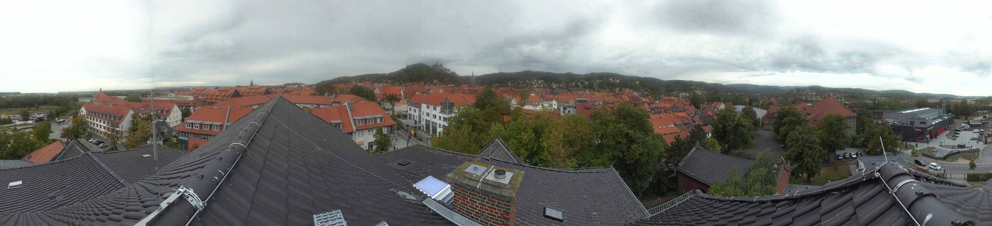 Archiv Foto Webcam Wernigerode - Bick über die Altstadt