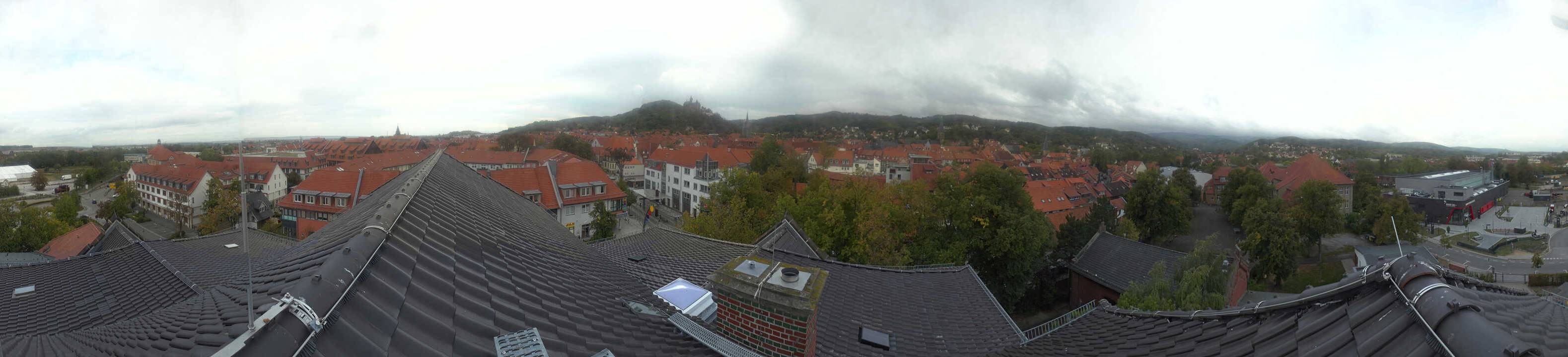 Archiv Foto Webcam Wernigerode - Bick über die Altstadt