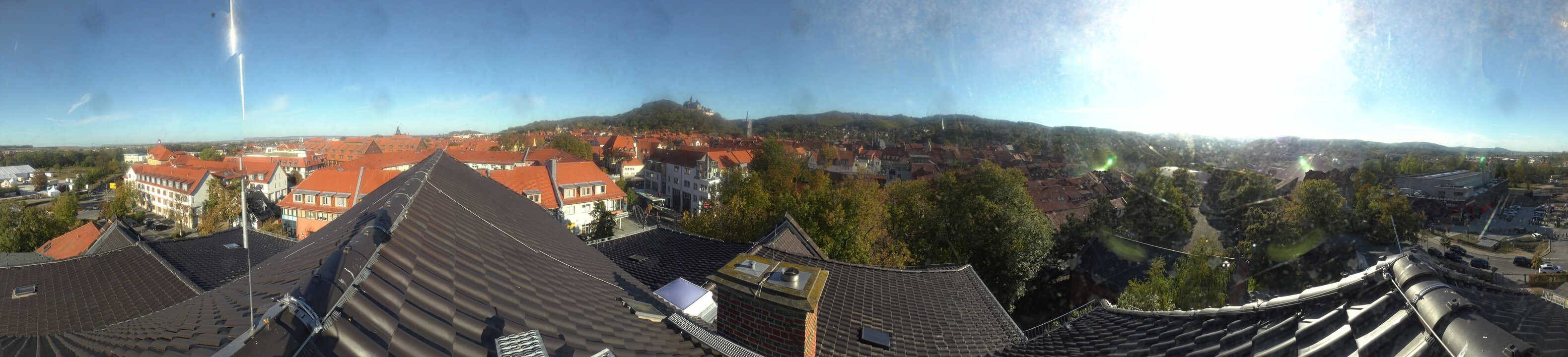 Archiv Foto Webcam Wernigerode - Bick über die Altstadt