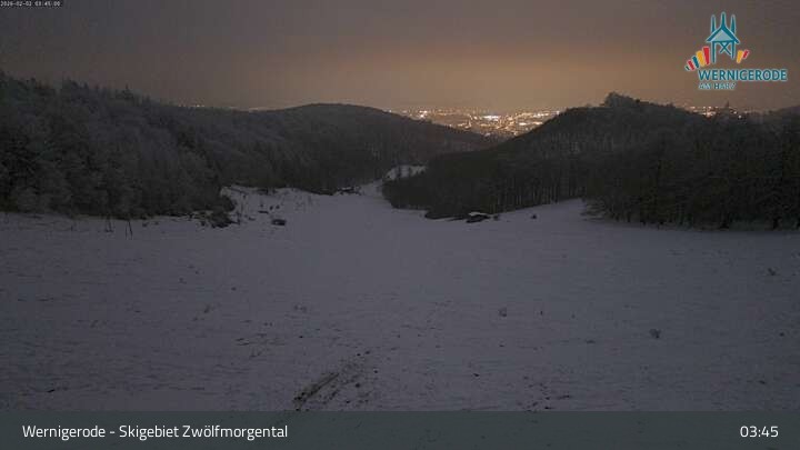 Archived image Webcam Wernigerode - Zwölfmorgental ski resort