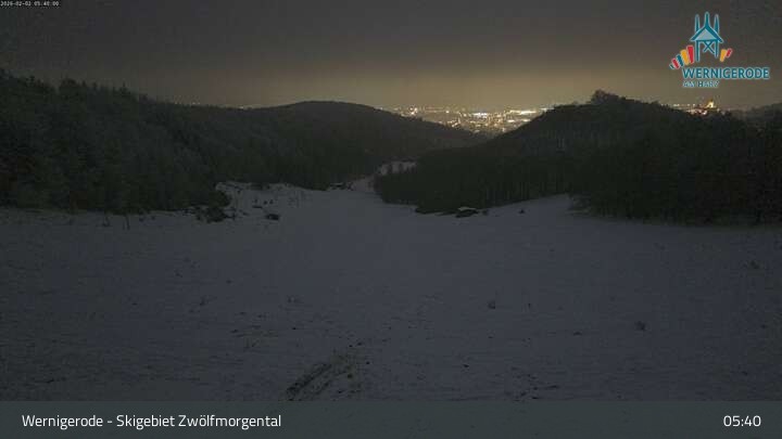 Archived image Webcam Wernigerode - Zwölfmorgental ski resort