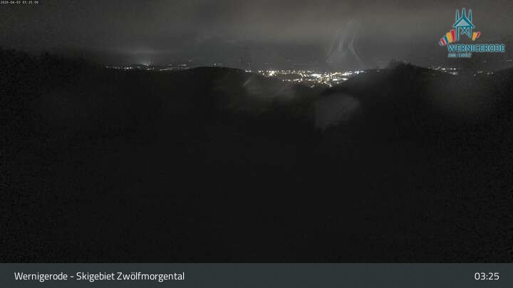 Archived image Webcam Wernigerode - Zwölfmorgental ski resort