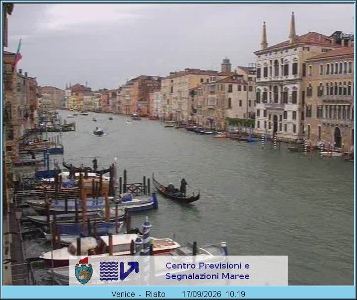 Archived image Webcam Canal Grande in Venice
