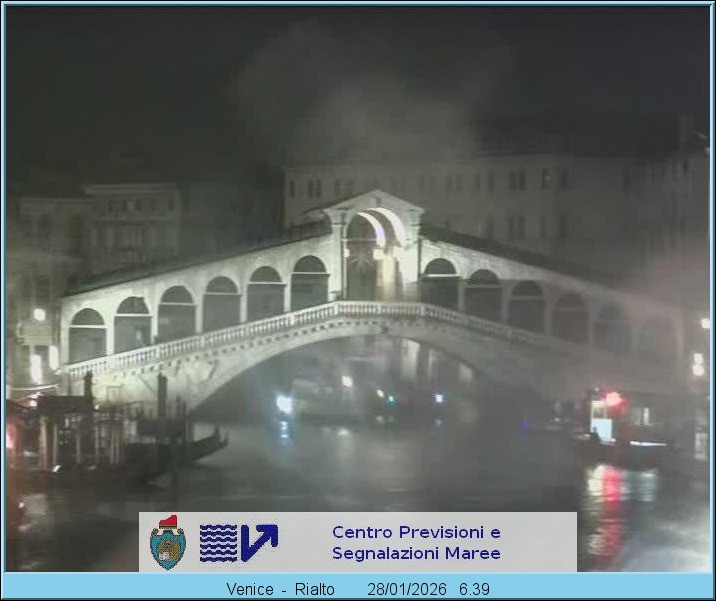 Archiv Foto Webcam Rialtobrücke Venedig