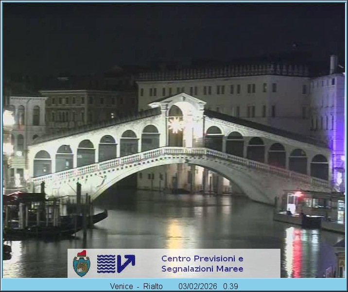 Archiv Foto Webcam Rialtobrücke Venedig