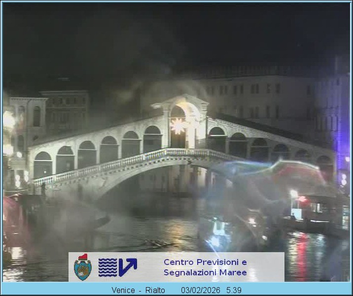 Archiv Foto Webcam Rialtobrücke Venedig