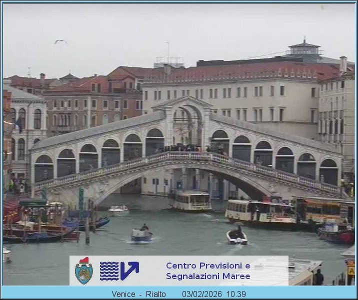 Archiv Foto Webcam Rialtobrücke Venedig