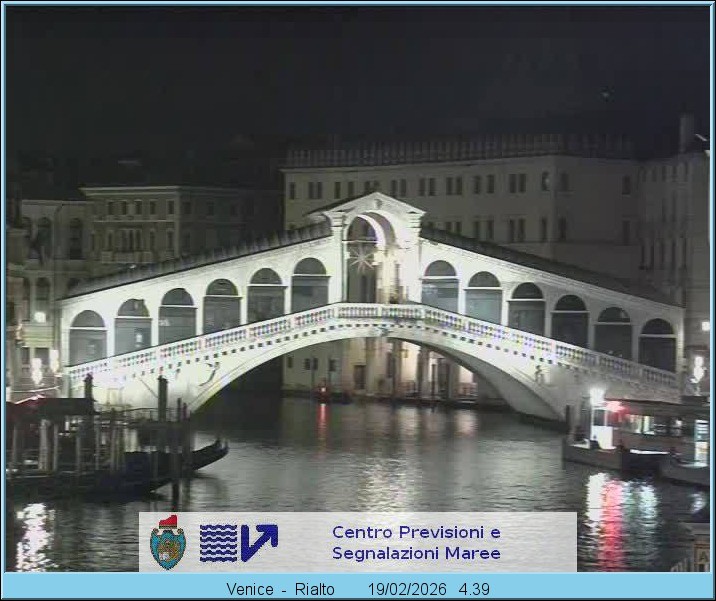 Archiv Foto Webcam Rialtobrücke Venedig