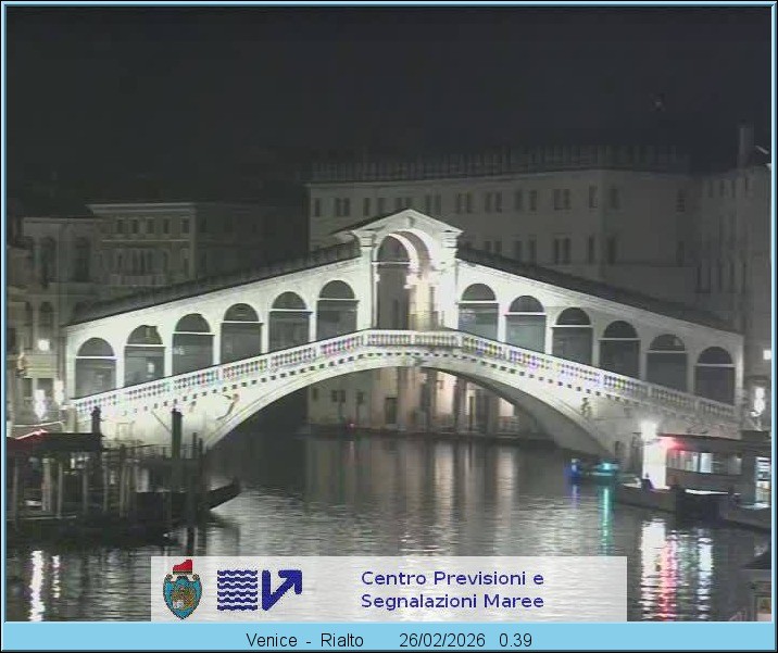 Archived image Webcam Rialto Bridge in Venice