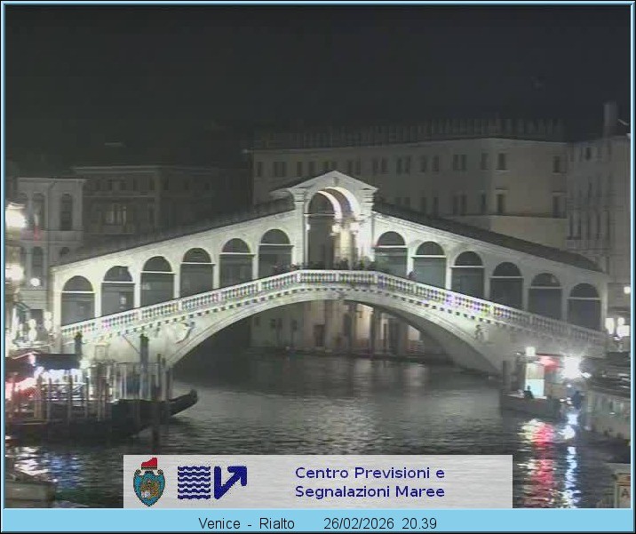 Archived image Webcam Rialto Bridge in Venice