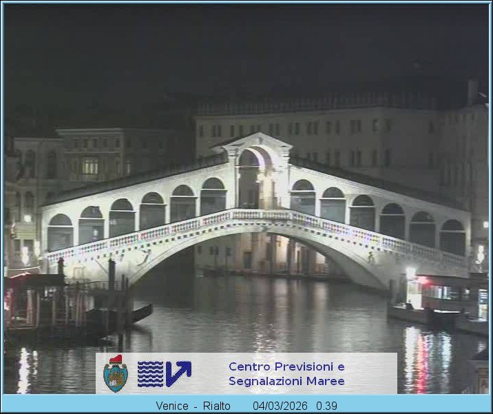 Archived image Webcam Rialto Bridge in Venice