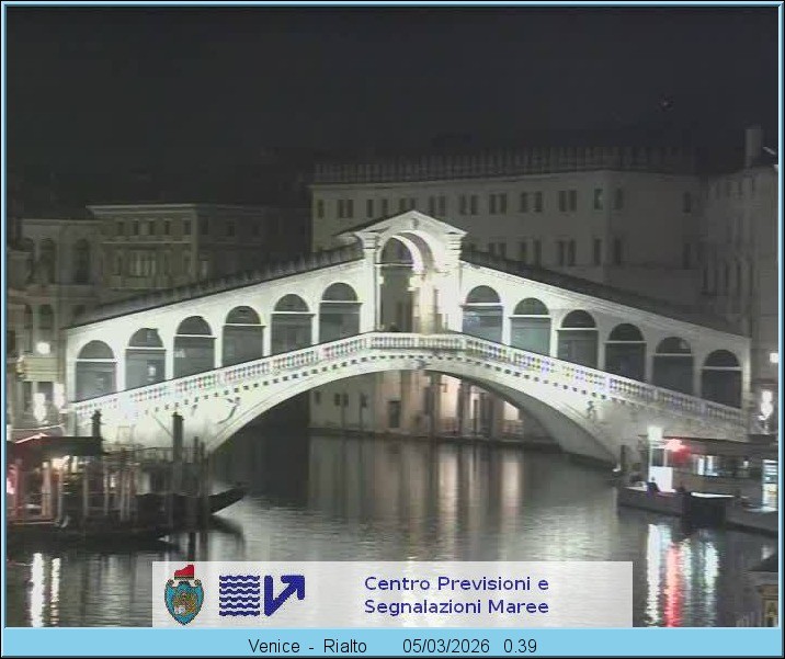 Archived image Webcam Rialto Bridge in Venice