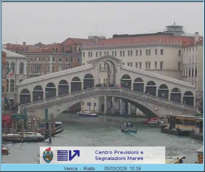 Archived image Webcam Rialto Bridge in Venice