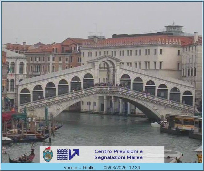 Archived image Webcam Rialto Bridge in Venice