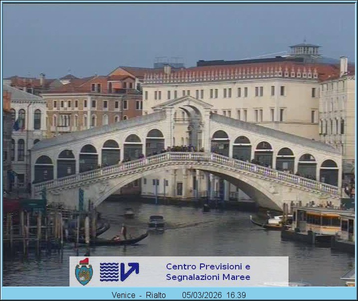 Archived image Webcam Rialto Bridge in Venice