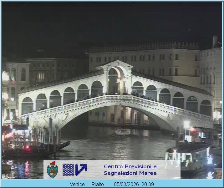 Archived image Webcam Rialto Bridge in Venice