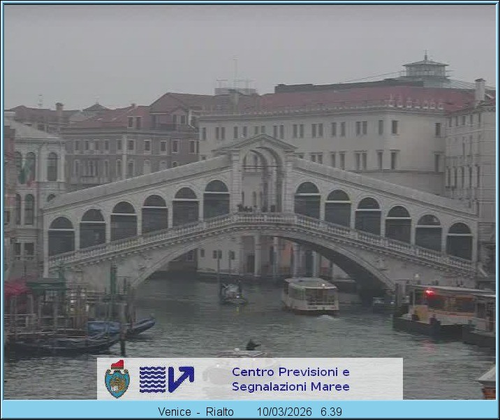 Archiv Foto Webcam Rialtobrücke Venedig