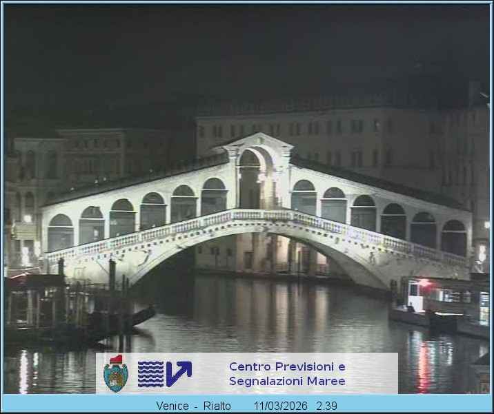 Archived image Webcam Rialto Bridge in Venice