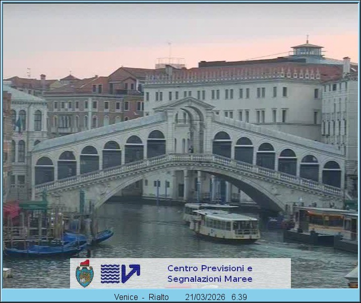 Archiv Foto Webcam Rialtobrücke Venedig