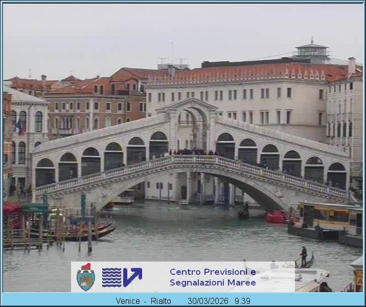 Archiv Foto Webcam Rialtobrücke Venedig