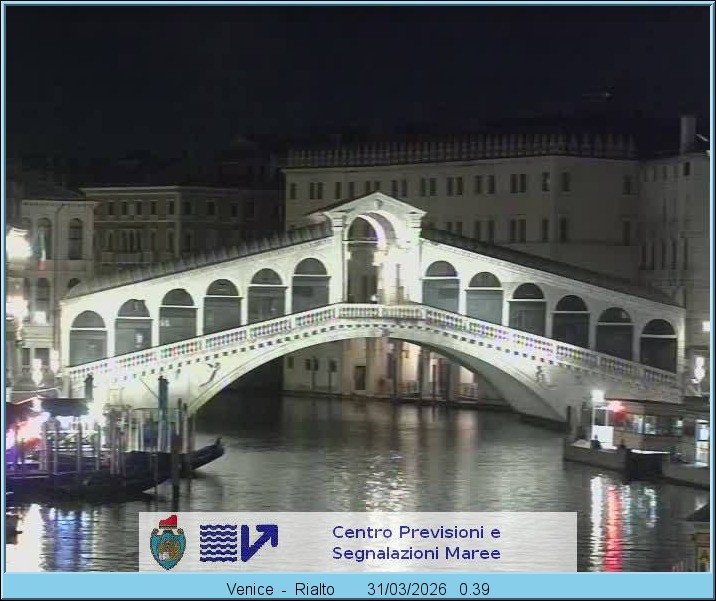 Archiv Foto Webcam Rialtobrücke Venedig