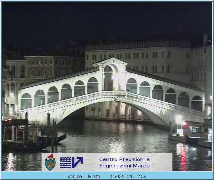 Archiv Foto Webcam Rialtobrücke Venedig