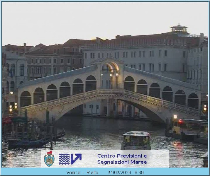 Archiv Foto Webcam Rialtobrücke Venedig