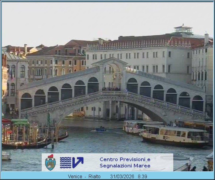 Archiv Foto Webcam Rialtobrücke Venedig
