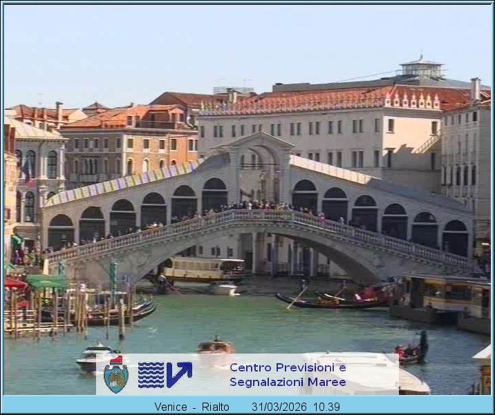 Archiv Foto Webcam Rialtobrücke Venedig