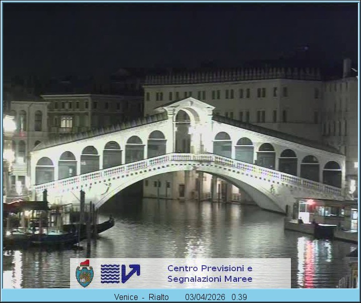 Archived image Webcam Rialto Bridge in Venice