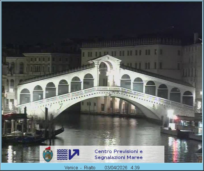 Archived image Webcam Rialto Bridge in Venice