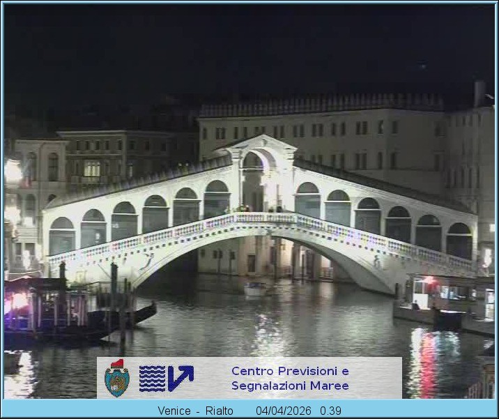 Archived image Webcam Rialto Bridge in Venice