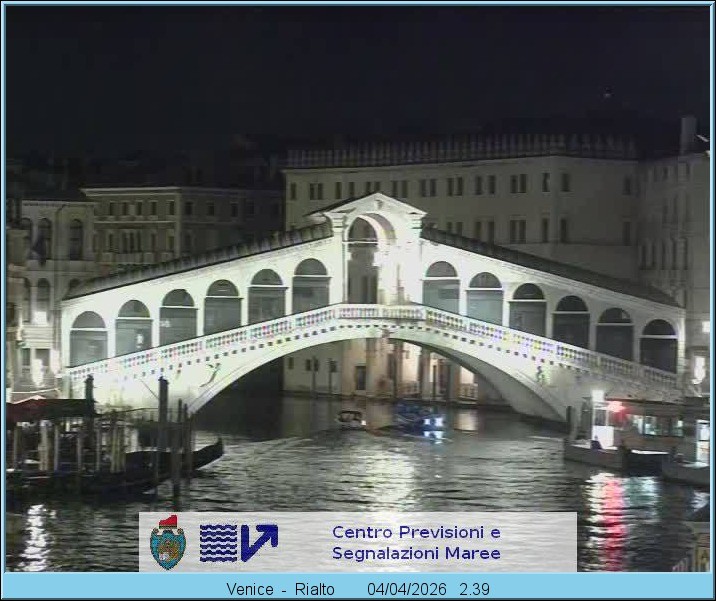 Archived image Webcam Rialto Bridge in Venice