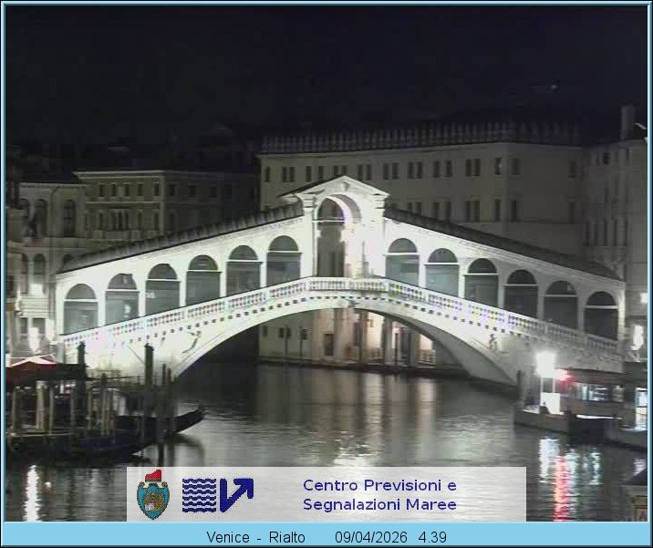 Archived image Webcam Rialto Bridge in Venice