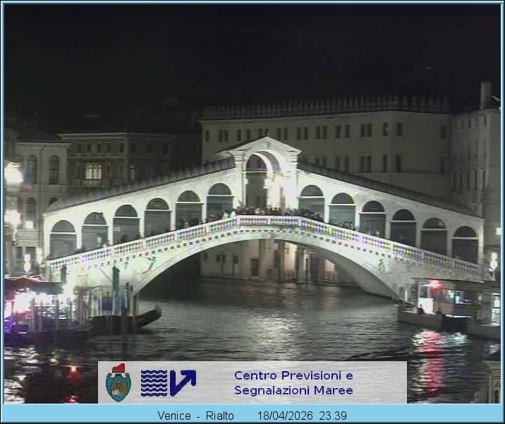 Archiv Foto Webcam Rialtobrücke Venedig