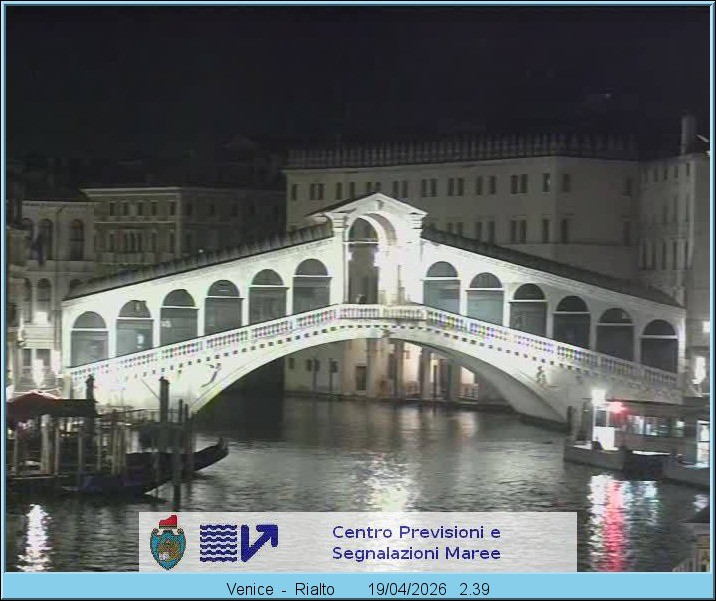 Archiv Foto Webcam Rialtobrücke Venedig