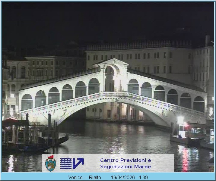 Archiv Foto Webcam Rialtobrücke Venedig