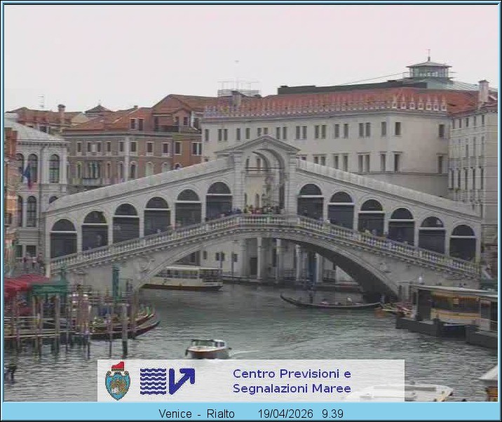 Archiv Foto Webcam Rialtobrücke Venedig