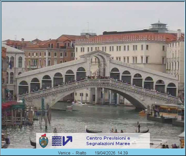 Archiv Foto Webcam Rialtobrücke Venedig