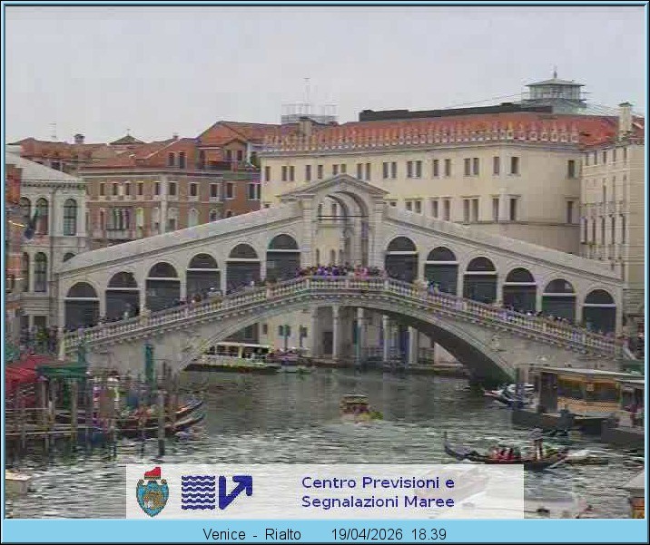 Archiv Foto Webcam Rialtobrücke Venedig
