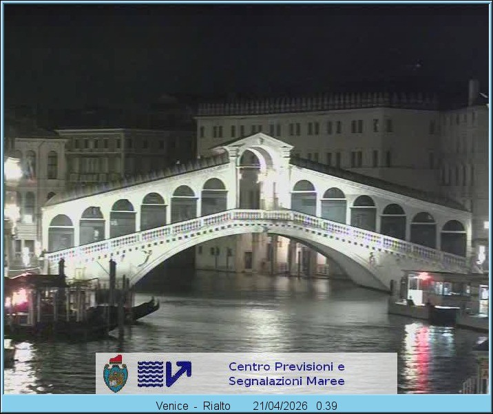 Archiv Foto Webcam Rialtobrücke Venedig