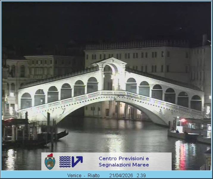 Archiv Foto Webcam Rialtobrücke Venedig